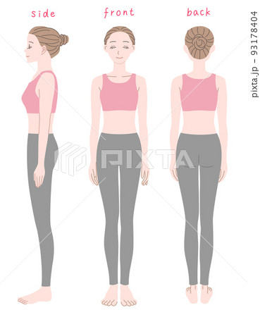 女性の全身イラストセット 93178404