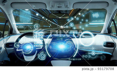 自動運転イメージ　HUD 93179708