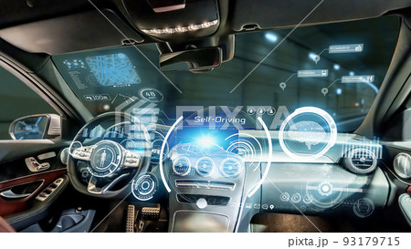 自動運転イメージ　HUD 93179715