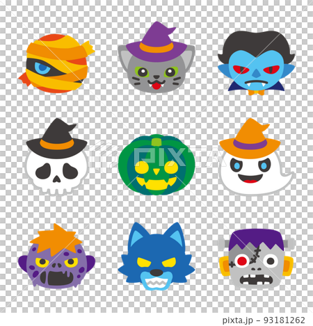 ハロウィン  キャラクター セット カラー 93181262