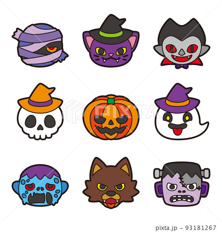 ハロウィン  キャラクター セット 線アリ 93181267