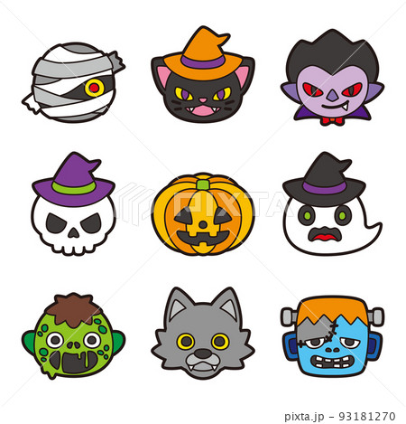 ハロウィン  キャラクター セット 線アリ 93181270