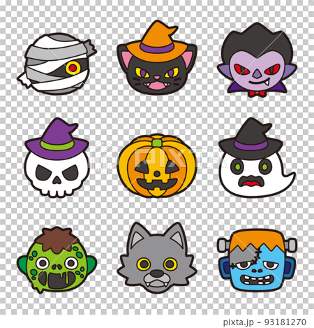 ハロウィン  キャラクター セット 線アリ 93181270