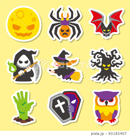ホラー ハロウィン セット シール 93183407