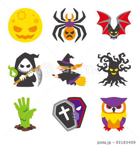 ホラー ハロウィン セット カラー 93183409