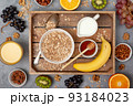 healthy breakfast ingredients. 93184023