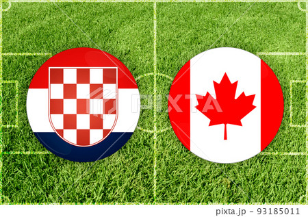 Croatia vs Canada football match 93185011