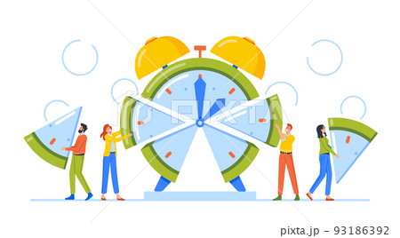 Time Management, Allocation Concept. Business People Manage Limited Time To Optimize Outcome, Project Efficiency 93186392