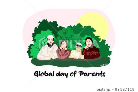 Happy Global Day of Parents vector illustration. Parens day banner, card Happy Global Day of Parents vector illustration. Parens day banner, card 93187119