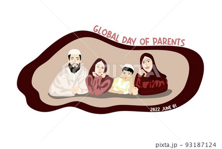 Happy Global Day of Parents vector illustration. Parens day banner, card Happy Global Day of Parents vector illustration. Parens day banner, card 93187124