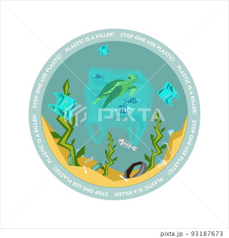 World oceans day, World Environment Day, Earth day, World Maritime Day concept vector illustration. 93187673
