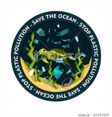 World oceans day, World Environment Day, Earth day, World Maritime Day concept vector illustration. 93187675