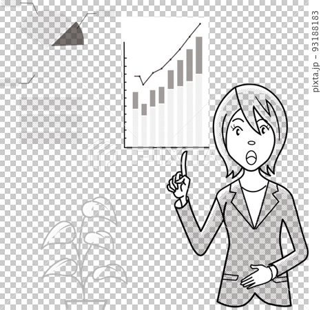 business woman analyzing data business woman analyzing data 93188183