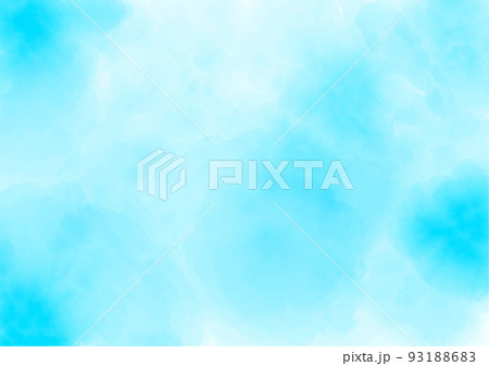 水色の水彩背景 93188683