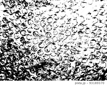 White and black Bubble plastic grunge background. Packaging material 93189370