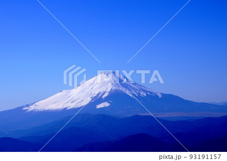 冬の快晴と白富士 冬の快晴と白富士 93191157