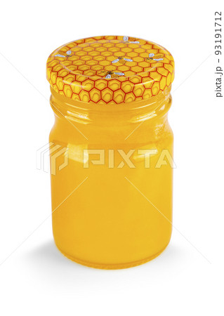 honey jar isolated on white background honey jar isolated on white background 93191712