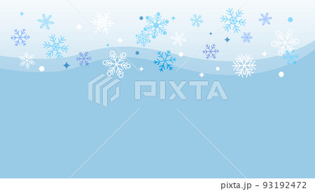 雪の結晶の背景素材のイラスト素材 [93192472] - PIXTA