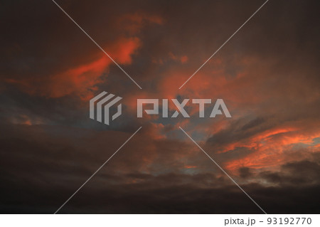 夕焼け空と夕焼け雲 夕焼け空と夕焼け雲 93192770