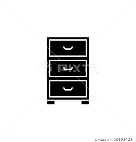 Illustration Vector Graphic of Cabinet icon Illustration Vector Graphic of Cabinet icon 93193423