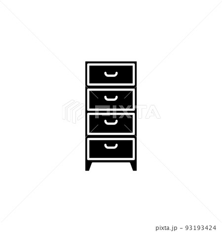 Illustration Vector Graphic of Cabinet icon Illustration Vector Graphic of Cabinet icon 93193424