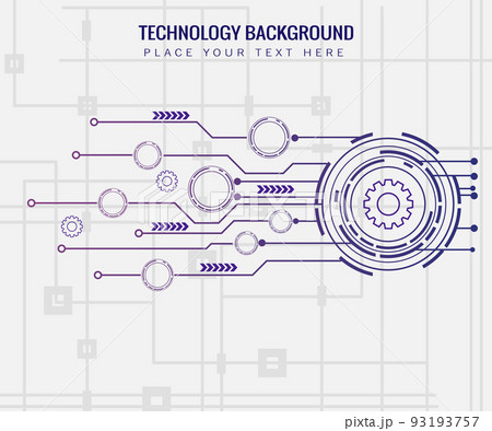 technology background with various elements structural 93193757