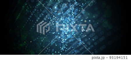 Artificial intelligence. Technology web background. Virtual concept 93194151