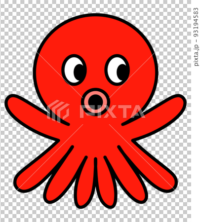 Illustration of octopus character Illustration of octopus character 93194583
