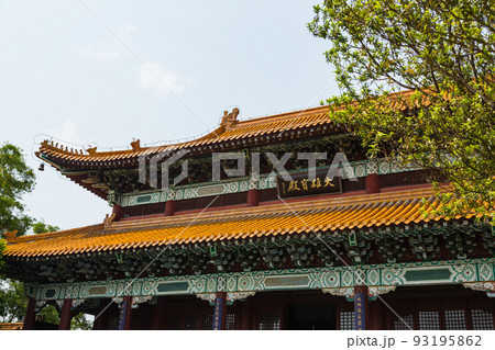 ネパール　仏陀の生誕地ルンビニのルンビニ・ガーデン内にある中華寺 93195862