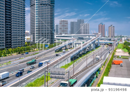 《東京都》首都高速湾岸線・交通イメージ 《東京都》首都高速湾岸線・交通イメージ 93196498