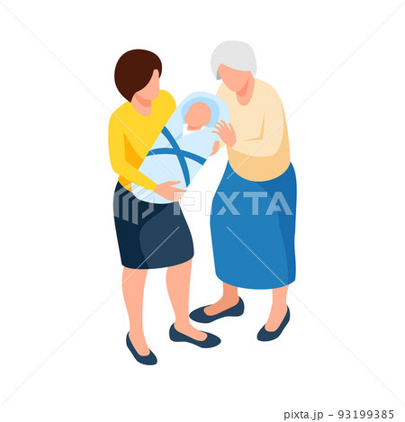 Family Isometric Illustration 93199385