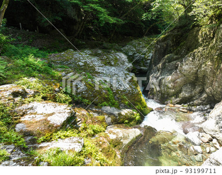 愛媛県砥部町　仙波渓谷の風景 93199711