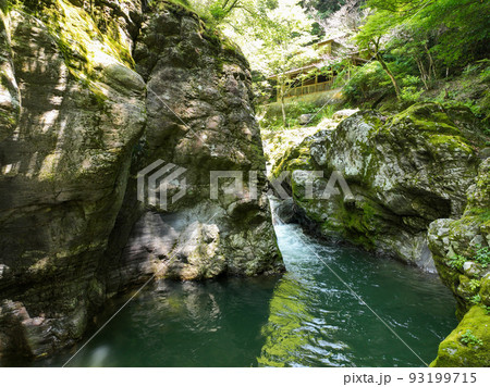 愛媛県砥部町　仙波渓谷の風景 93199715