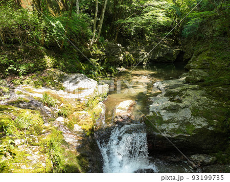 愛媛県砥部町　仙波渓谷の風景 93199735