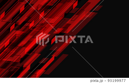 Abstract red data cyber geometric flow dynamic on grey with blank space design modern futuristic technology background vector 93199977