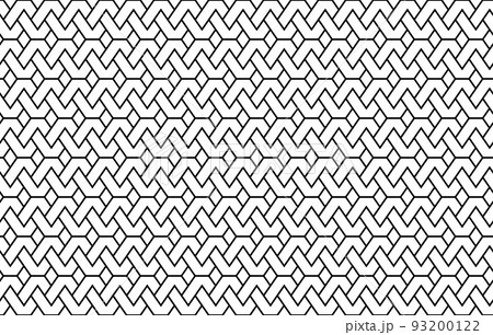 The geometric pattern with lines. Seamless vector background. White and black texture. Graphic modern pattern. Simple lattice graphic design 93200122