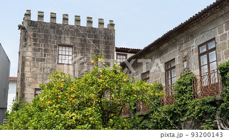 Orange trees square. Guimaraes, Portugal 93200143