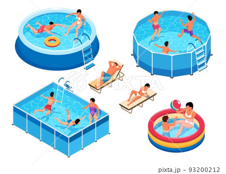 Isometric Swimming Pool Set 93200212