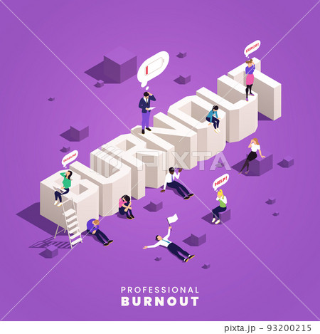Burnout Isometric Concept Burnout Isometric Concept 93200215