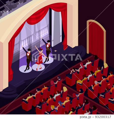 Theatre Isometric Background 93200317