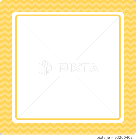 Square frame wavy background yellow 93200402