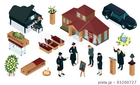 Funeral Service Isometric Set 93200727
