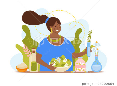 Herbal Medicine Flat Concept 93200864