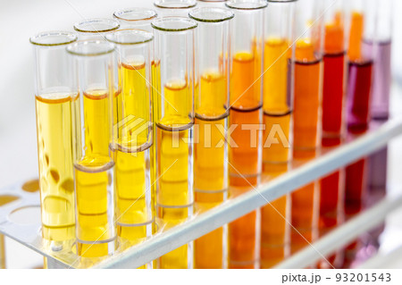 colorful test tubes in a chemical laboratory 93201543