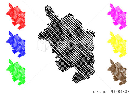 Monmouthshire map vector 93204383