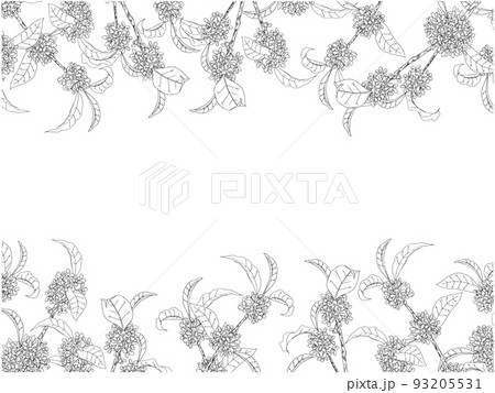 モノクロ自然風景画 金色フレーム モノクロ自然風景画 金色フレーム