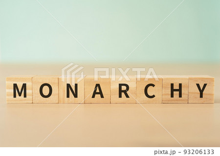 君主制・君主政治のイメージ|「MONARCHY」と書かれたブロック 君主制・君主政治のイメージ|「MONARCHY」と書かれたブロック 93206133
