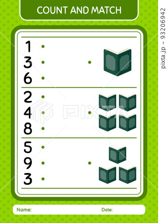 Count and match game with quran. worksheet for preschool kids, kids activity sheet Count and match game with quran. worksheet for preschool kids, kids activity sheet 93206942