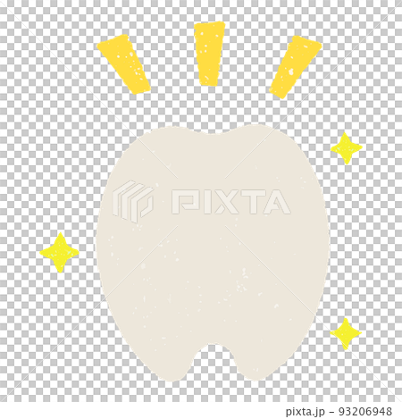 hand painted healthy teeth 93206948