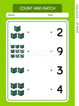 Count and match game with quran. worksheet for preschool kids, kids activity sheet Count and match game with quran. worksheet for preschool kids, kids activity sheet 93207061